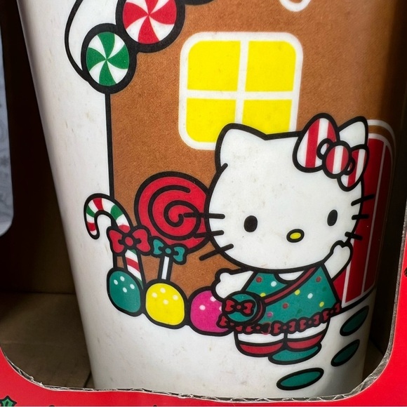 Christmas Sanrio Hello Kitty Double Sided Gingerbread House Bamboo Tumbler/Cups - Picture 10 of 12